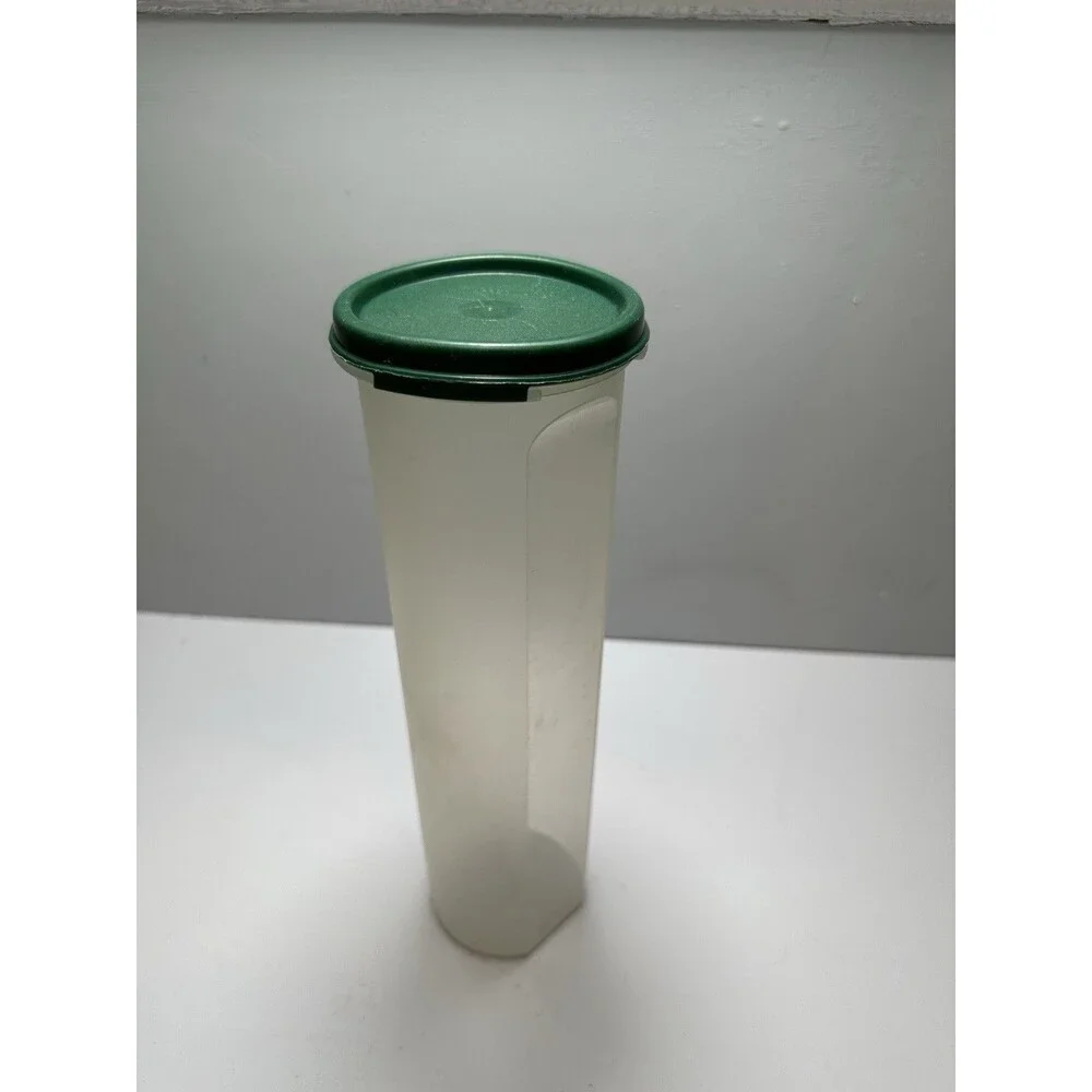 Tupperware Modular Mates Spaghetti Keeper #1661-6 Green Lid 1607-10 Vintage